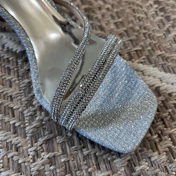 Badgley Mischka Freedom Ankle Strap Heeled Sandal sz 11 - Picture 5 of 5